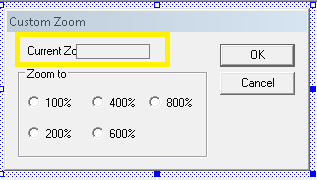 Dialogue box with overlapping